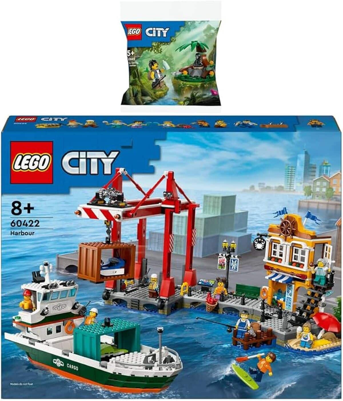 Test : lego City 60422 port avec bateau cargo et jungle 30665