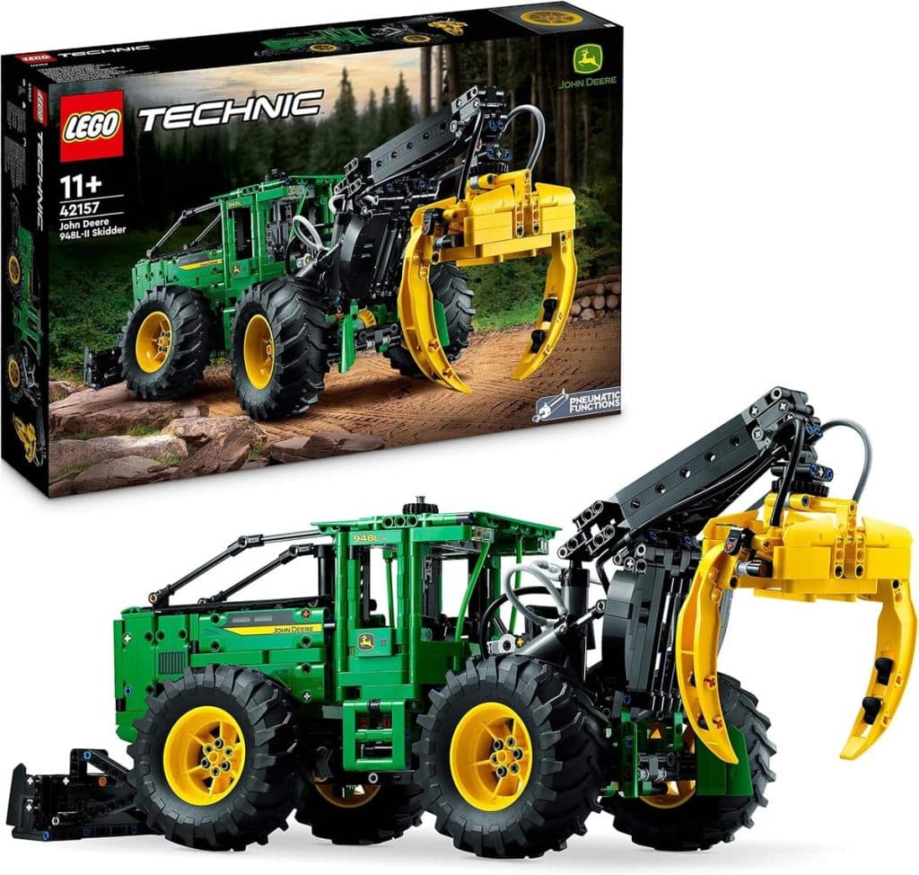Test : lego technic débardeuse John Deere 948L-II