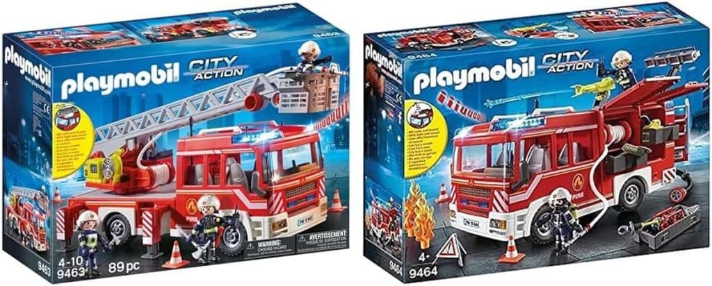 Test Playmobil : camion et fourgon de pompiers pour les jeunes héros