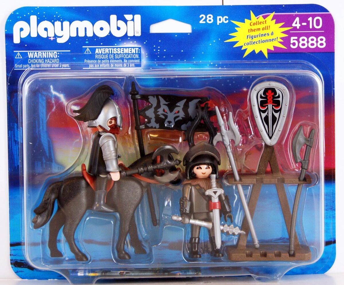 Avis Playmobil 5888 : chevaliers et cheval loup inédits