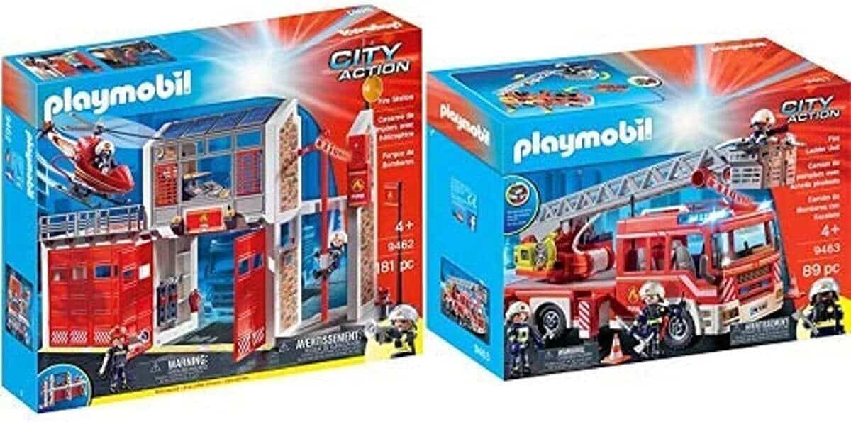 Test : caserne et camion de pompiers Playmobil 9462 et 9463