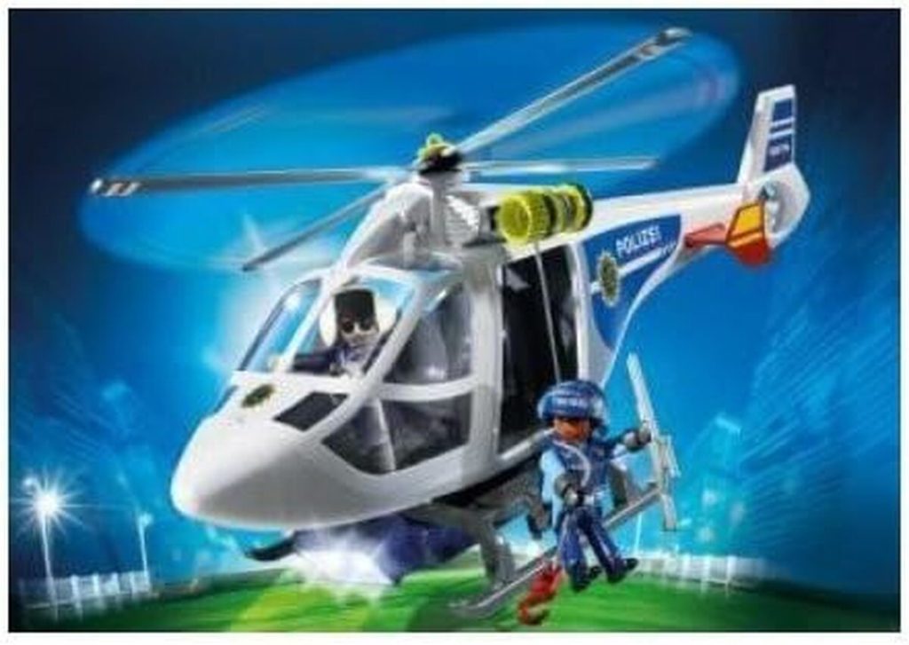 Test de l'hélicoptère de police PLAYMOBIL 6874 avec LED