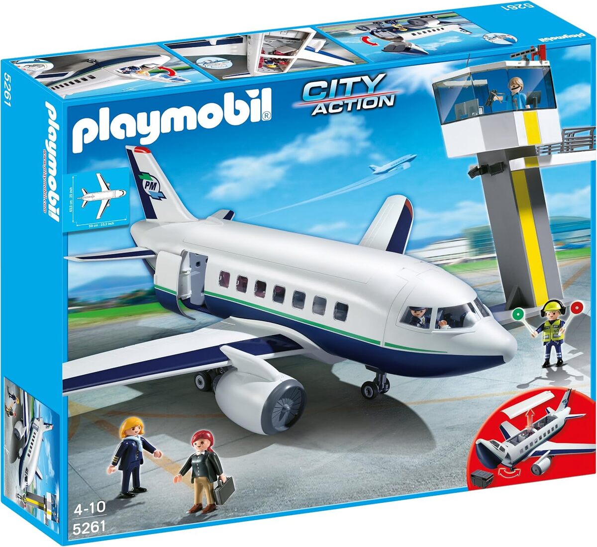 Test du jeu Playmobil avion et tour de contrôle 5261