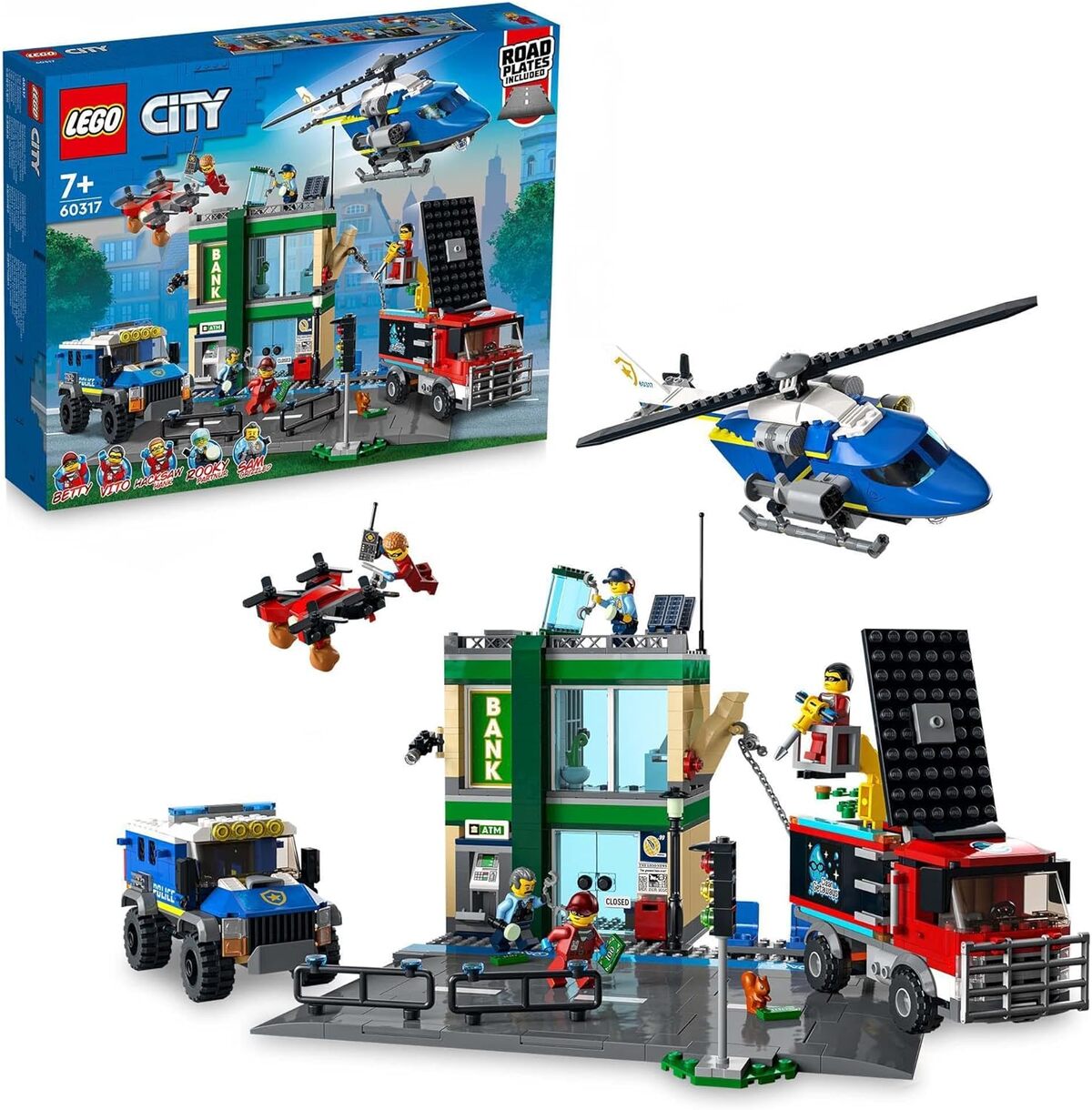 Test du LEGO 60317 City : course-poursuite de la police à la banque