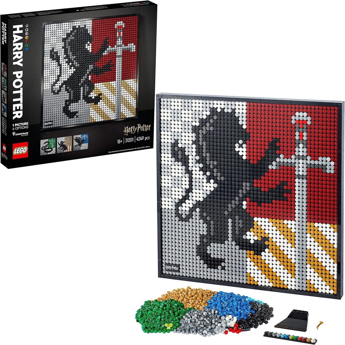Test : lEGO 31201 art Harry Potter blasons de Poudlard mural