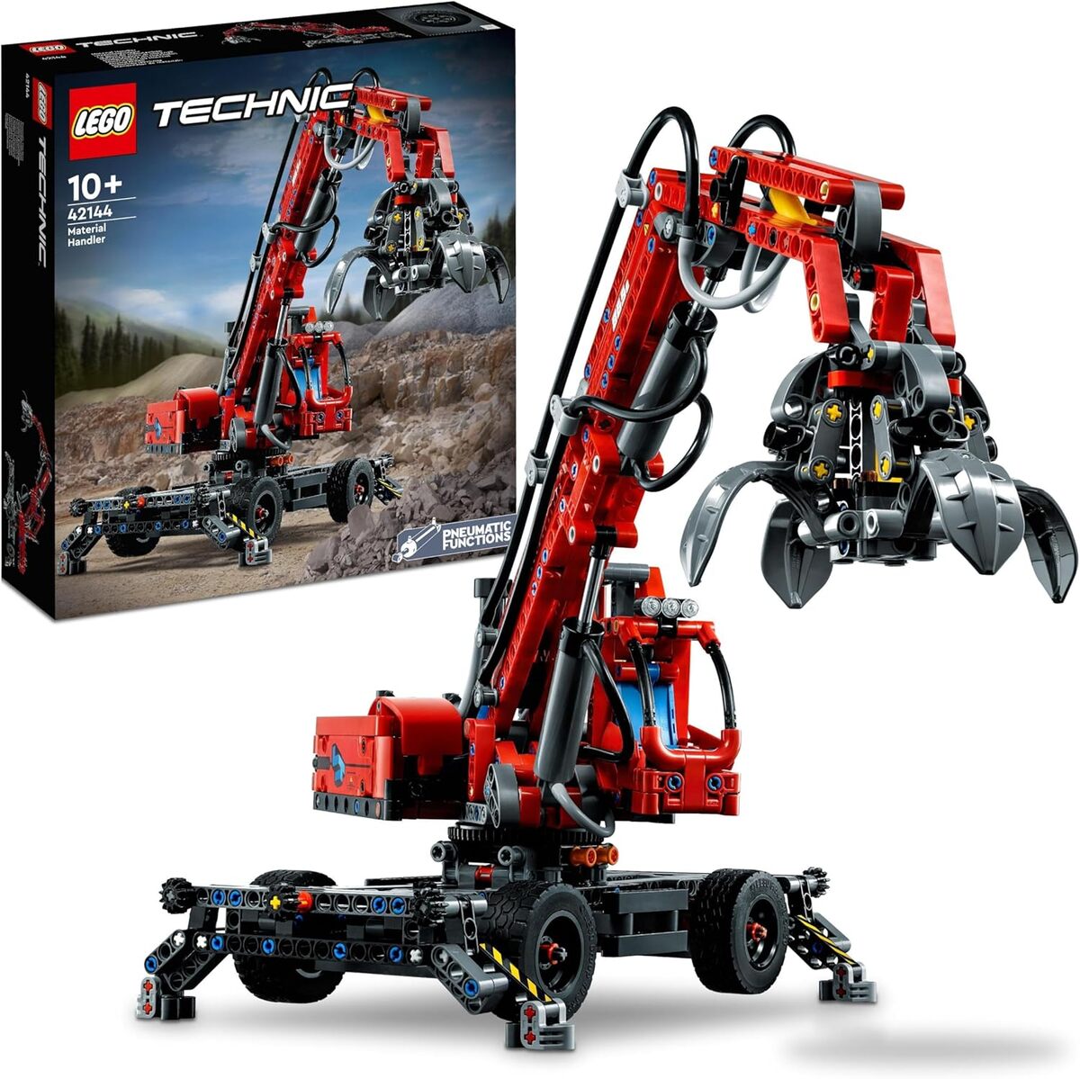 Test : lego 42144 technic grue de manutention pour petits ingénieurs