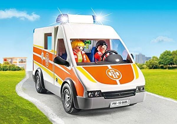 Playmobil 6685 City Life Ambulance with Lights and Sound Multicolour