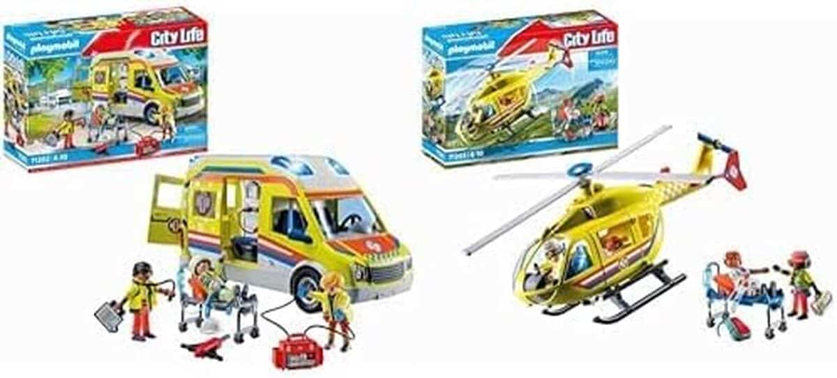 Test : ambulance et hélicoptère playmobil City Life avec effets lumineux et sonores