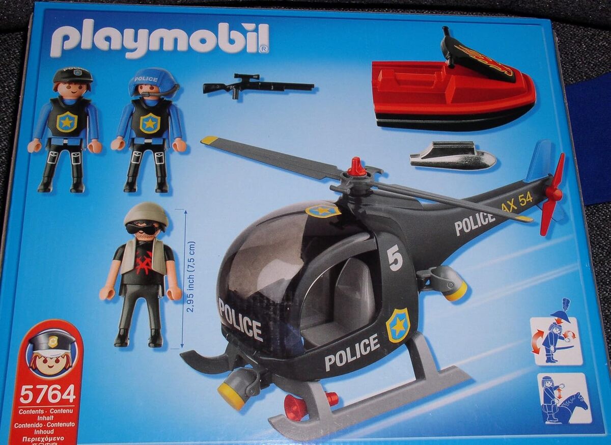 Test du set Playmobil 5764 : hélicoptère et jet ski de police city action