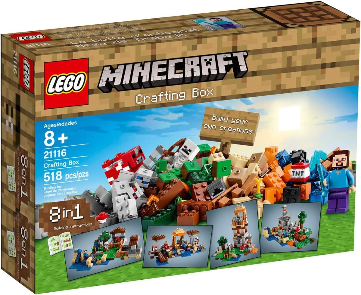 Test : lego minecraft Crafting Box 21116, 518 pièces