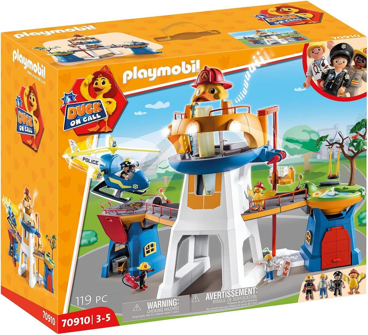 Test : playmobil 70910 Duck on Call - quartier général héroïque