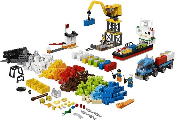 LEGO Briques - 10663 - Jeu de Construction - Boîte de Construction du Port