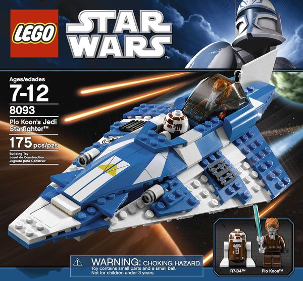 LEGO Star Wars Plo Koon 's Jedi Starfighter Jeu de Construction – Jeux de Construction (Multicolore, 8 Ans (s), 14 année (s))