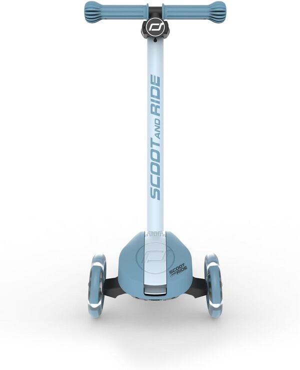 Scoot & Ride Highwaykick 3S Trottinette pliable pour enfants à partir de 3 ans Hauteur réglable 2 directions Roues LED Pliable 96-130 cm