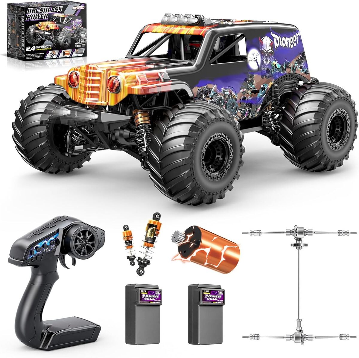 Test de la Womaqu voiture télécommandée brushless 1 : 14 4x4