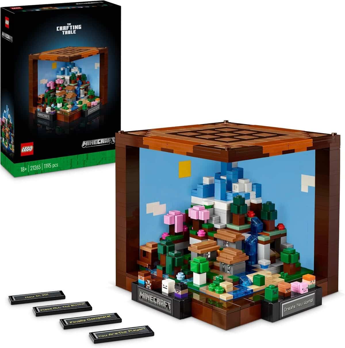 Test du set LEGO Minecraft l'établi 21265 : immersion créative en briques