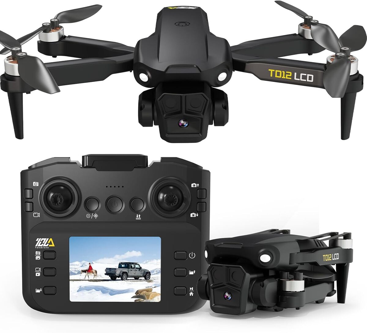 Test : toladrone TD12LCD, drone pliable pour débutants