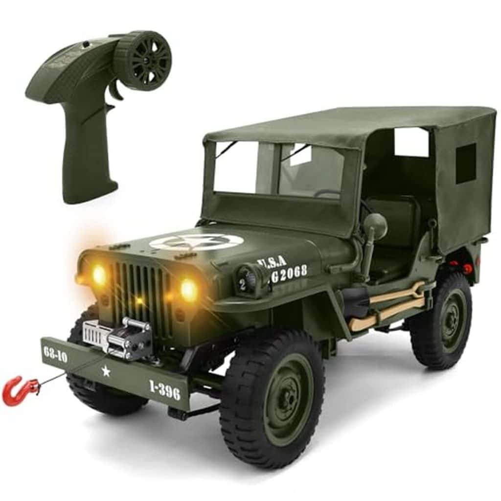 Test du camion télécommandé Willys Army : tout-terrain robuste