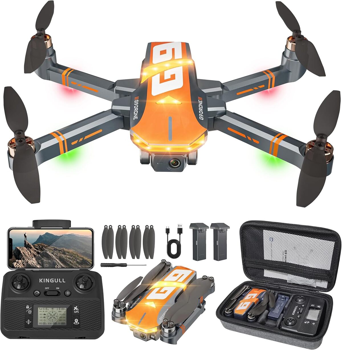 Test du drone G9 GPS : caméra 4K et 45 min de vol