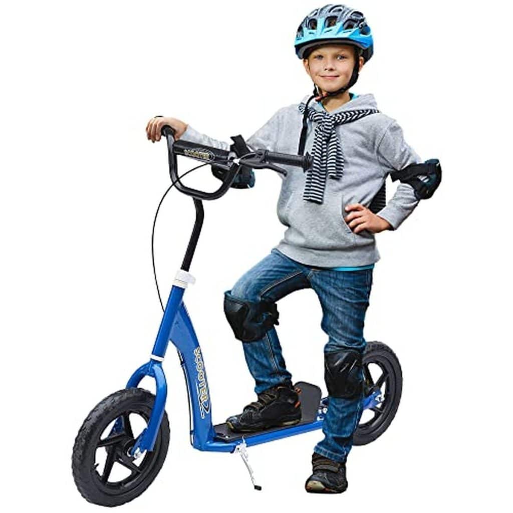 Test de la trottinette enfant HOMCOM : guidon réglable et pneus 30 cm