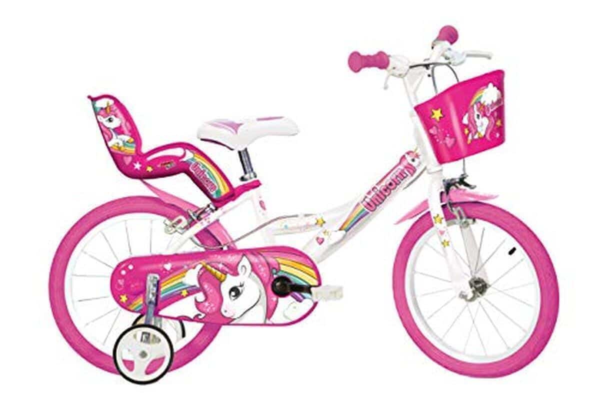 Test : dino bikes Unicorn 16" fille blanc/rose 40, 6 cm