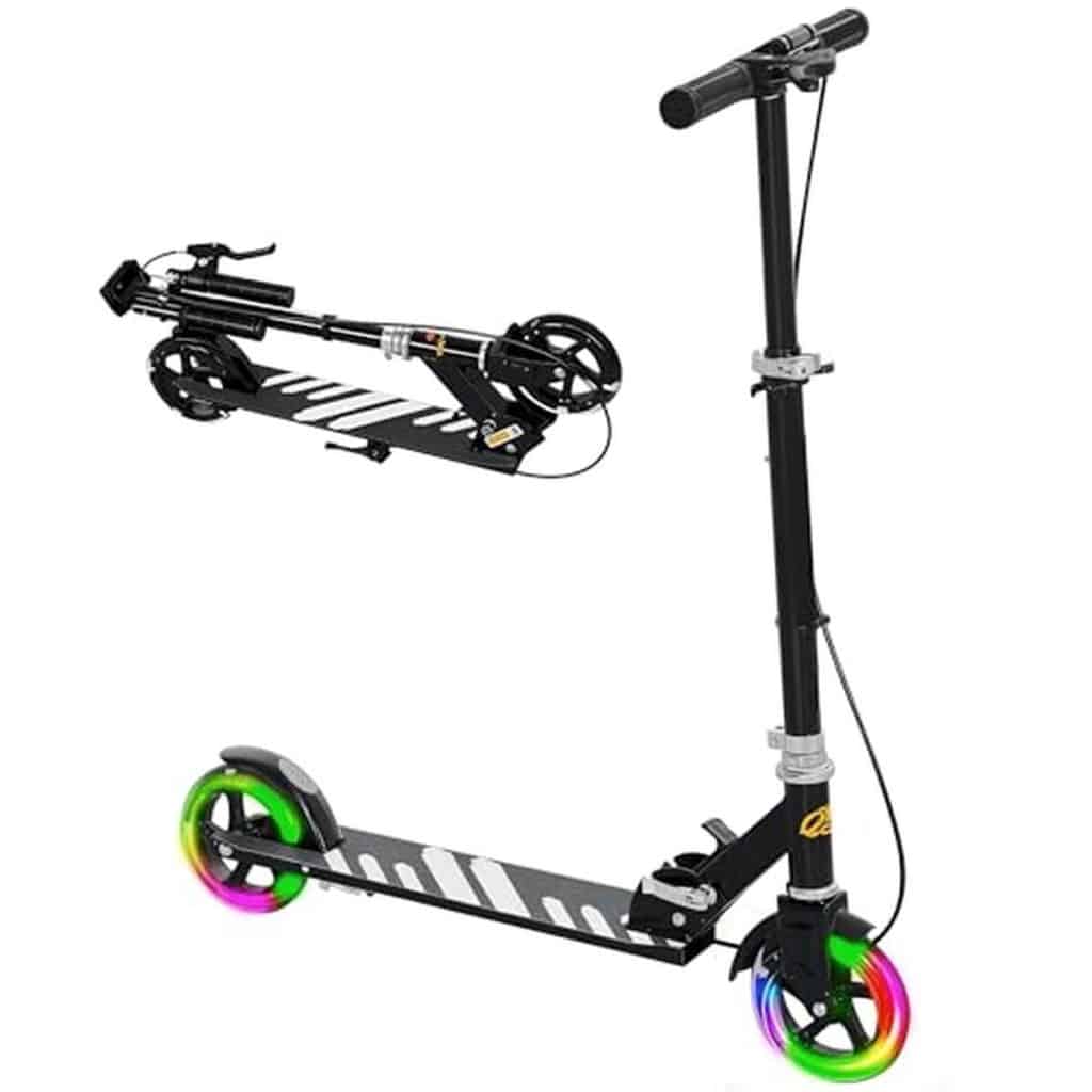 Test : trottinette aiyaplay enfants pliable avec roues LED