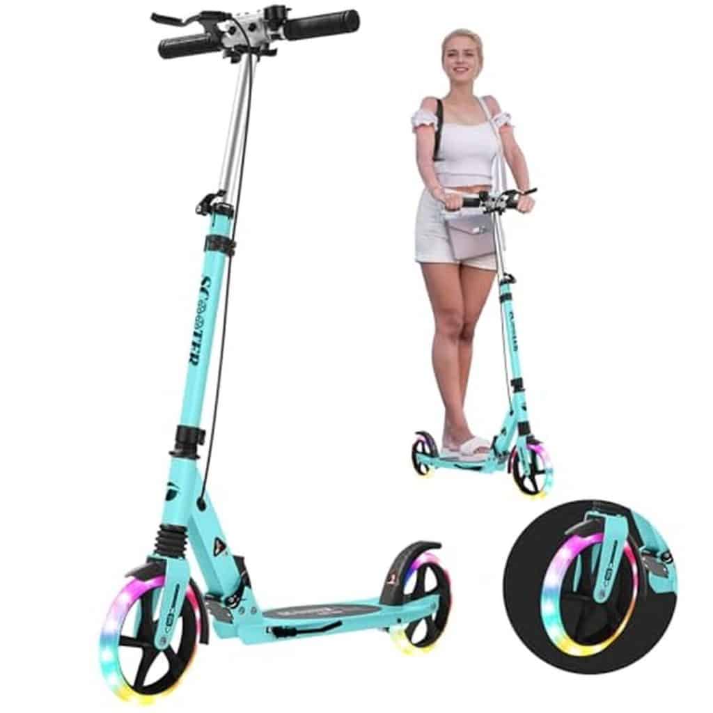 Test : trottinette pliable enfant avec frein à main et grandes roues