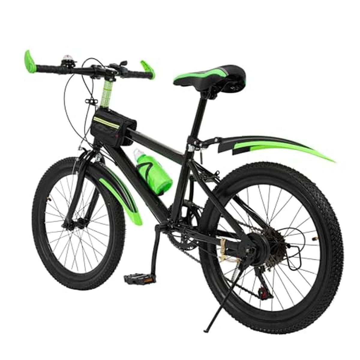 Test : vTT enfant 20 pouces JJsdwin 7 vitesses acier vert